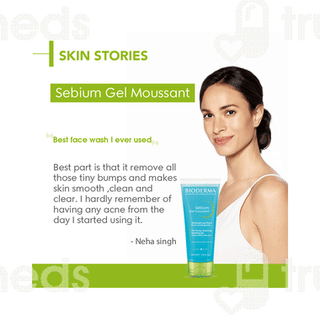 Bioderma Sebium Moussant Purifying Cleansing Foaming Gel 100Ml